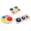 Educational Wooden Pegboard Puzzle Set for Shape Recognition And Sorting