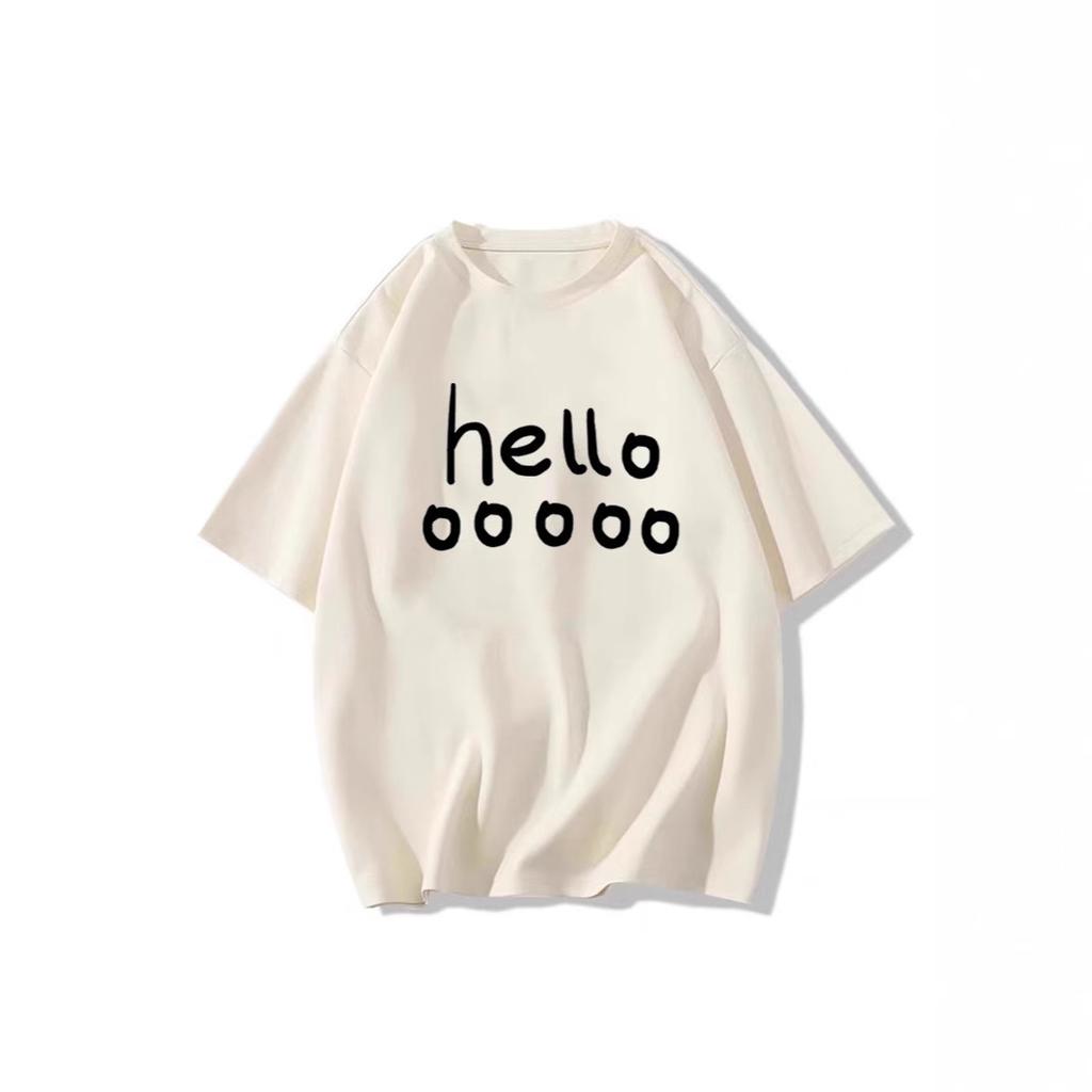 White cotton short-sleeved t-shirt women's summer new design sense niche front shoulder loose lazy wind half-sleeved top