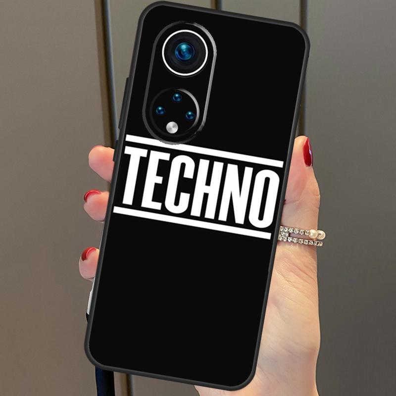 

Чехол Love Techno с музыкальными цитатами для Honor X8a X9a X7a X6a X7 X8 X9 X9b X8b Honor 90 70 50 10 Lite Magic 6 5 Pro Honor X6