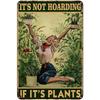 Gardening Because Murder is Wrong Vintage Metal Tin Signs Wall Decor for Home Garden Bars Cafe Clubs Retro Posters Plaque