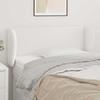 vidaXL Headboard with Ears White 103x23x78/88 Cm Faux Leather