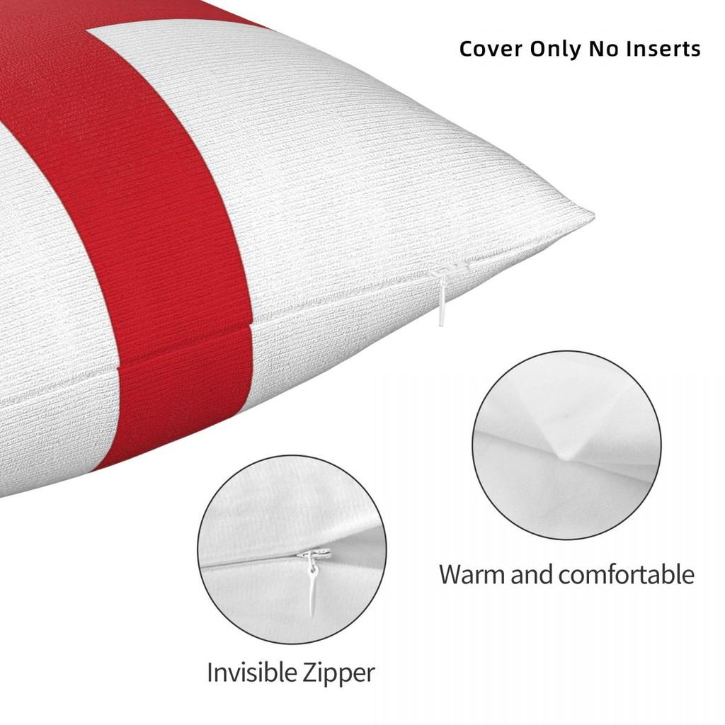 Flag Of England Square Pillowcase Polyester Linen Velvet Pattern Zip Decor Throw Pillow Case Sofa Cushion Cover