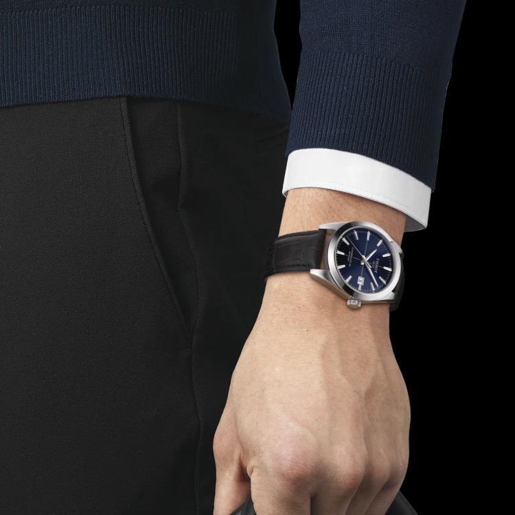 Tissot Windy Collection Automatik Mechanisches Uhrwerk 100m Wasserdichtigkeit Herrenuhr Blaues Zifferblatt T127.407.16.041.01