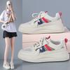 2025 Summer New Korean Ins Breathable Little White Shoes Women's Hollow Casual Board Shoes Platform-soled Versatile Muffin Shoes HB702