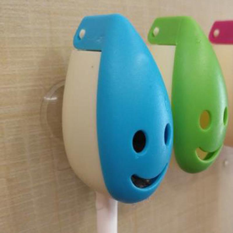 4PCS Portable Home Bathroom Smile Face Toothbrush Holder Cover Case Suction Y^m^ 4PCS Portable Home Bathroom Smile Face Toothbrush Holder Cover Case Suction Y^m^
