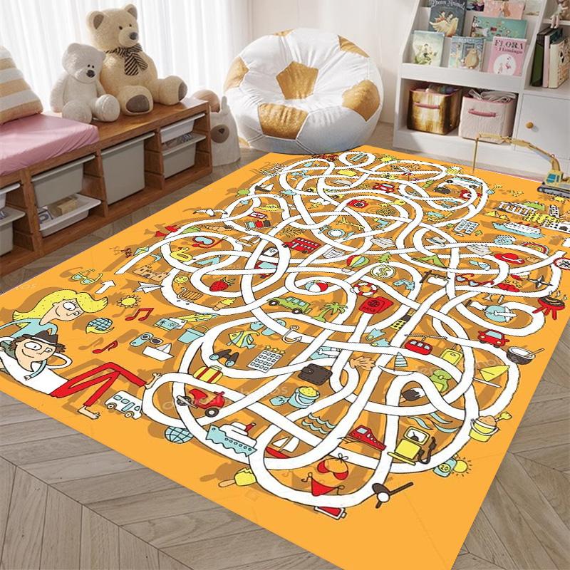 Tappetino da gioco per bambini Autostrada Città Simulazione Traffico Area Gioco Tappeto per Casa Soggiorno Camera da Letto Divano Bambini Tappetino Antiscivolo