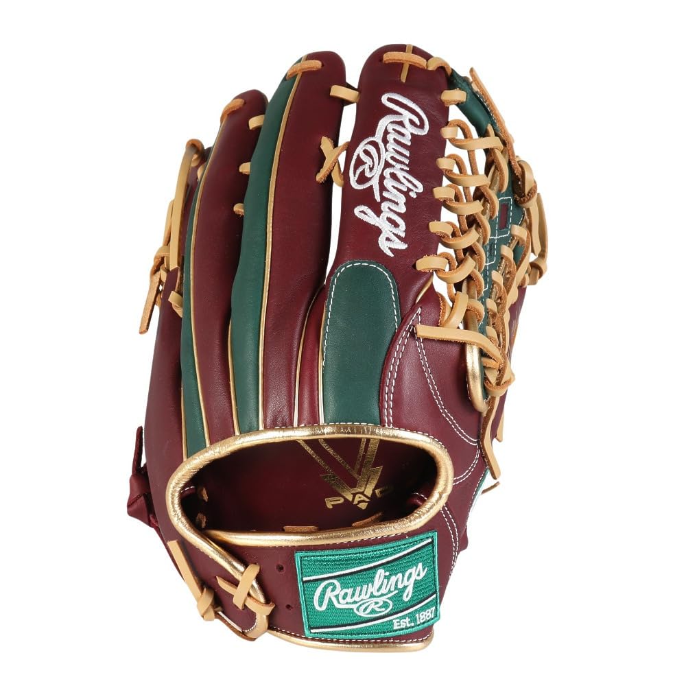 Rawlings Hyper Tech Color Sync Outfielder Glove 12.75 inches Shell D Green Right-Hand Throw