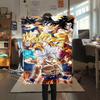 1PC Son Goku  Print Flannel Blanket, High quality All Seasons, Home Decor, Warmth and Comfort, Perfect for Christmas Gifts