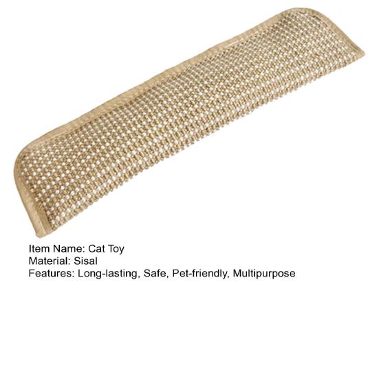 Cat Scratch Mat Cat Toy Sisal Scratcher Pillow Stuffed with Catnip Safe Nail File for Indoor Cats Kitten Training Entertainment Health