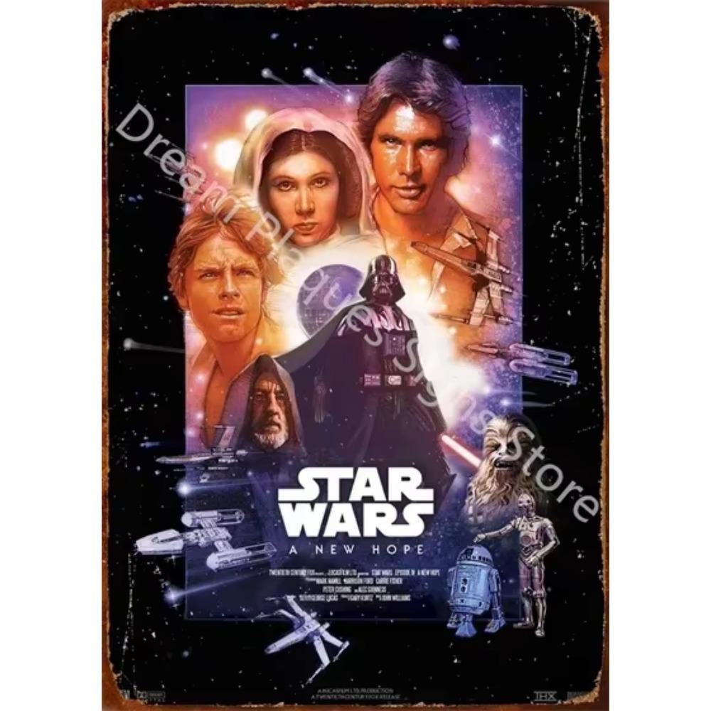 Movie Vintage Metal Sign Retro Cinema Wall Art Poster for Home Room Decor Aesthetic Wall Decoration Plaque Gift for Movie Lovers