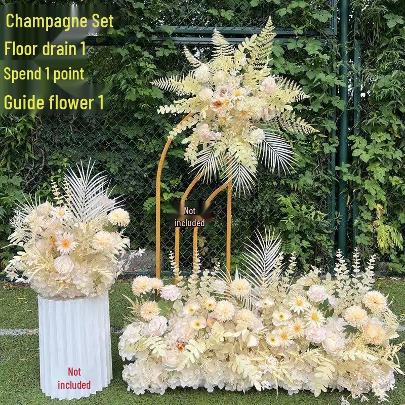 Dekorationsständer für Hochzeitsbühne und Gang mit künstlichen Blumen