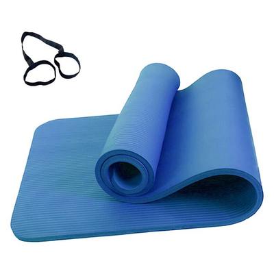 Förtjockad Halkfri NBR Yogamatta, 10mm Breddad Tränings- & Fitnessmatta