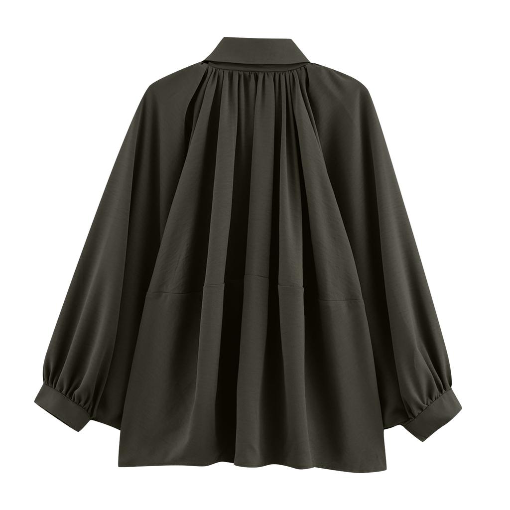 Women's Solid Color Fashionable Sleeve Long Sleeved Zipper Casual Top Jacket Jacket