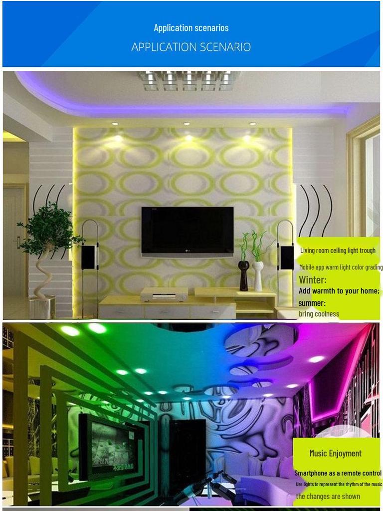 24-Tasten WiFi RGB LED Strip Controller mit IR-Fernbedienung & Smartphone-App-Kompatibilität