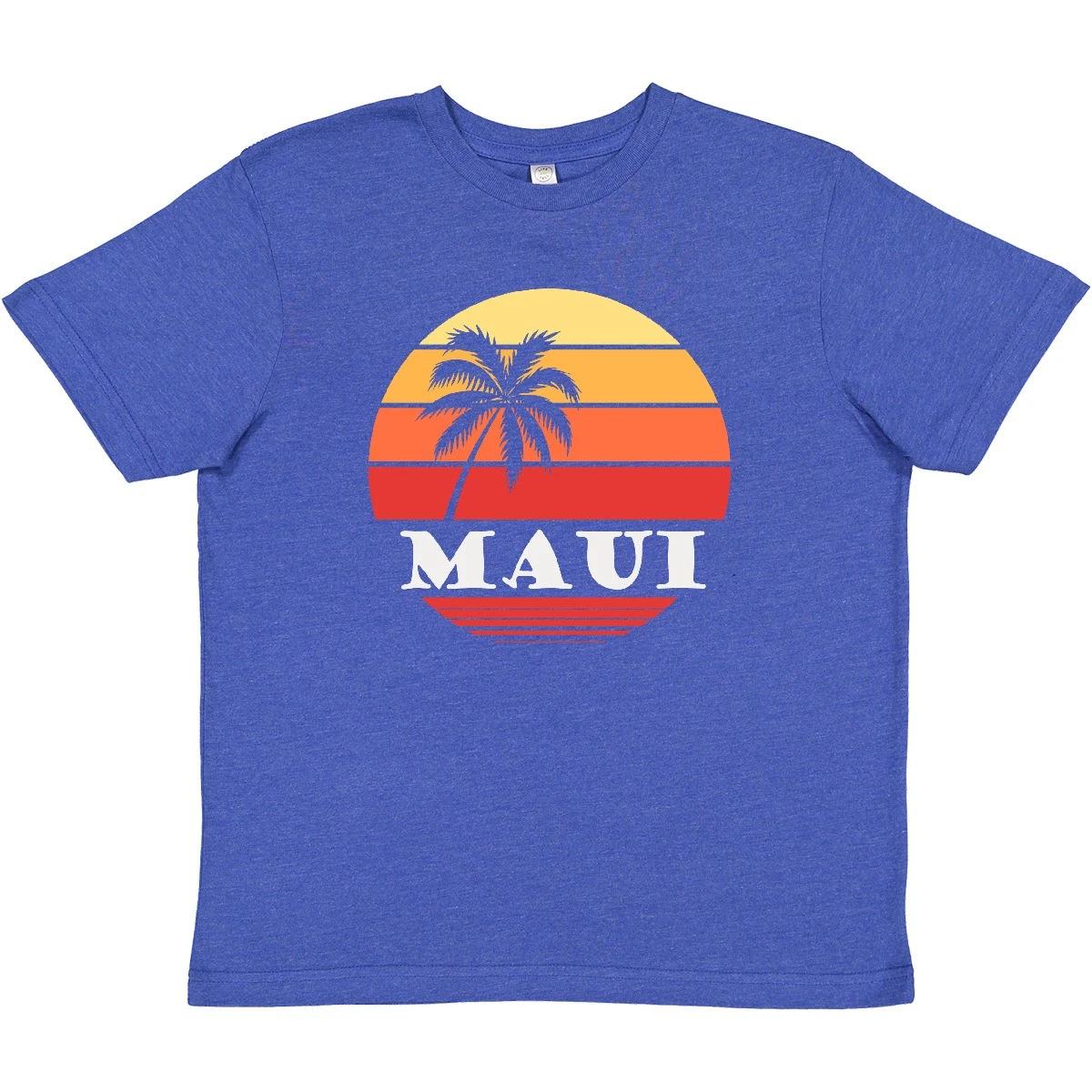 Inktastic Maui Hawaii Vacation Youth kids boys T-Shirt Hawaiian Cruise Souvenir Surfing 150