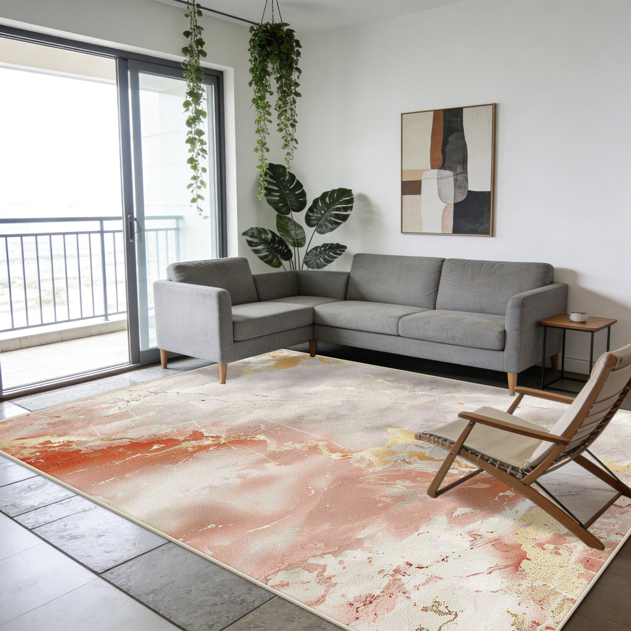 

Modern Minimalist Marble Living Room Carpet Home Decoration Luxury Easy Cleaning Soft Rug Large Area Antiskid Fluffy Floor Mats 60x90cm