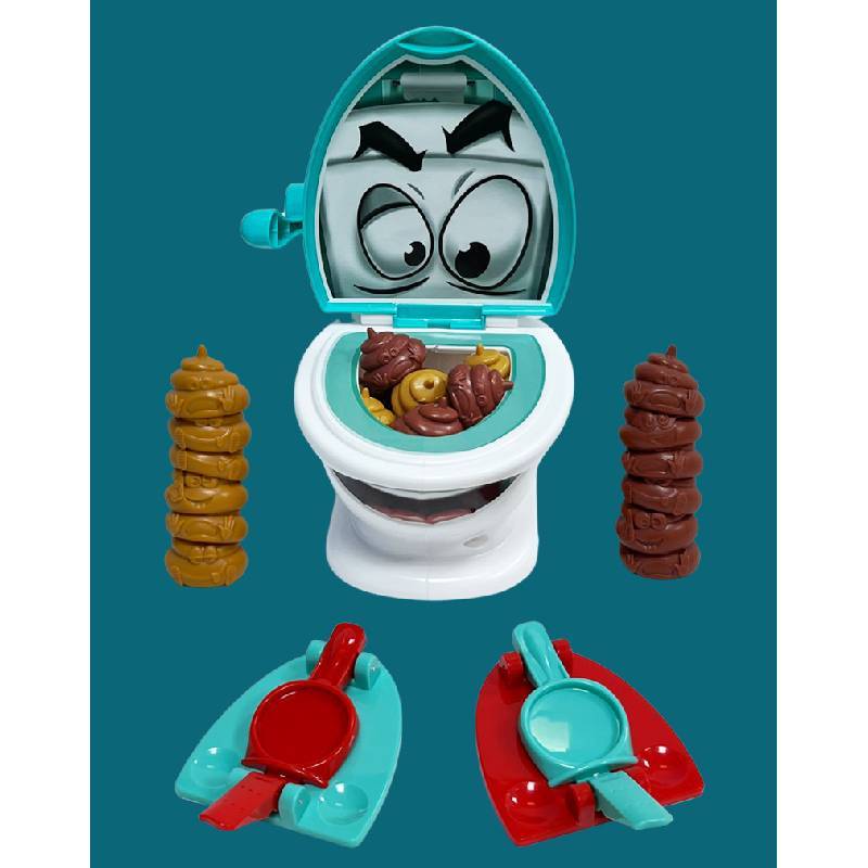 Poop Shoot Toilet Game Toy With Ejecting Feces For Parent Kids Indoor Play Fun