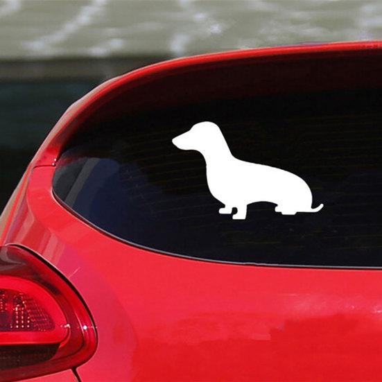 Cute Dachshund Dog Vehicle Reflective Motorcycle Car Sticker Decals Decoration