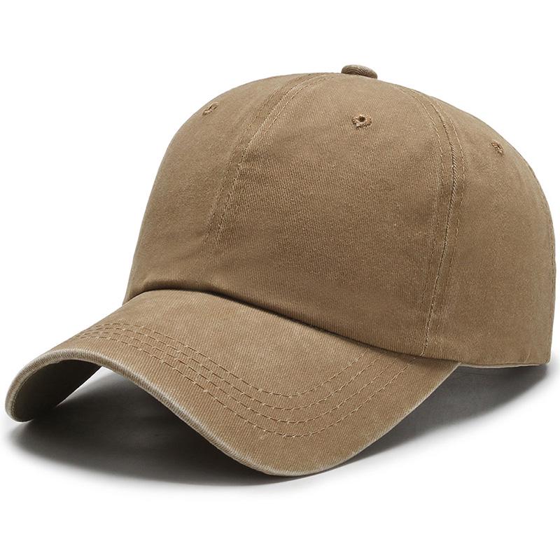 New Unisex Cap Adjustable Washed Cotton Solid Color Plain Baseball Cap Streetwear Leisure Hat Cap