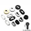 Round Oval Lock Cylinder Cover 304 Stainless Steel Keyhole Cover Black Gold Silver Anti-theft Door Accessories for 32mm Cylinder