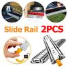 2PCS 3.67ft Drawer Glides with Lock Full Extension Ball Bearing Sliding Rails Side Mount for RV Cabinets Tool Box & Storage