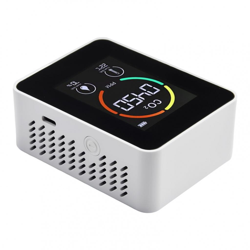 3in1 Kohlendioxid Detektor Sir Qualitätsmonitor Temperatur & Luftfeuchtigkeit CO2 Messgerät