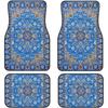 Car Floor Mats Set Of 4, Oriental Turkish Persian Carpet Front And Back Rug Mats Decorative Universal For Cars SUV Trucks Vans