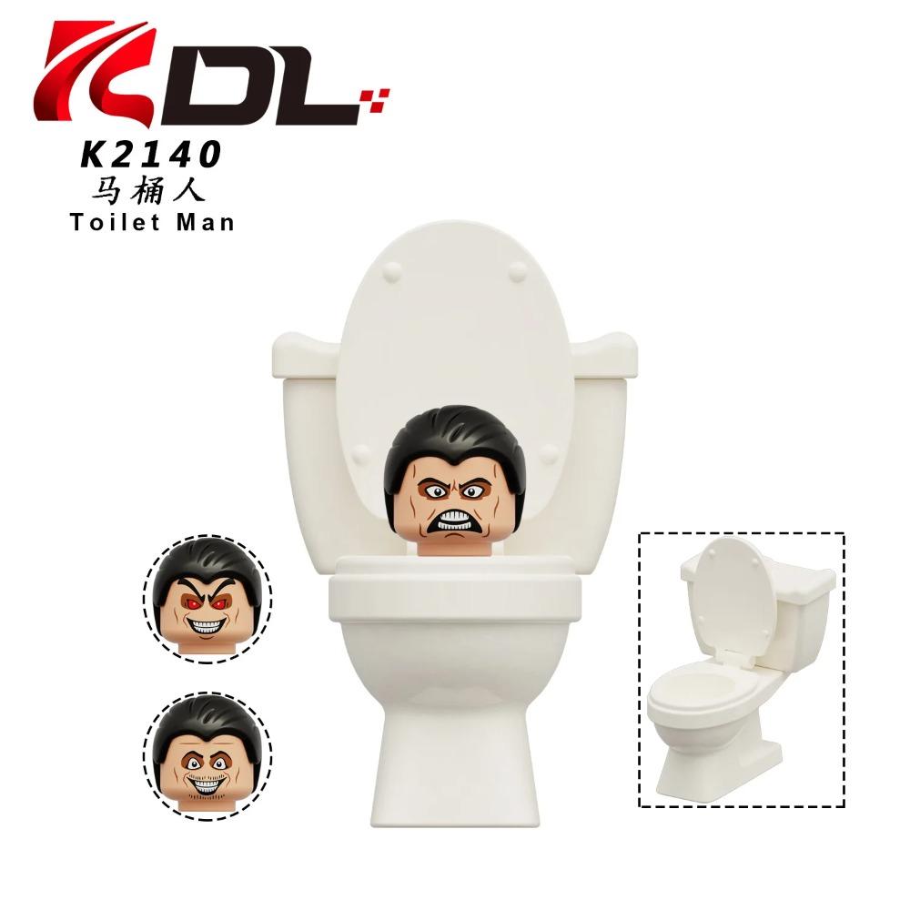 Skibidi Toilet MOC Abstract Robot Building Blocks Compatible With LEGO Monitor TV Man Delicate Figures Mini Model Bricks Toys