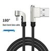 Braided Round Head Dual Elbow Fast Charging Cable for Apple Devices