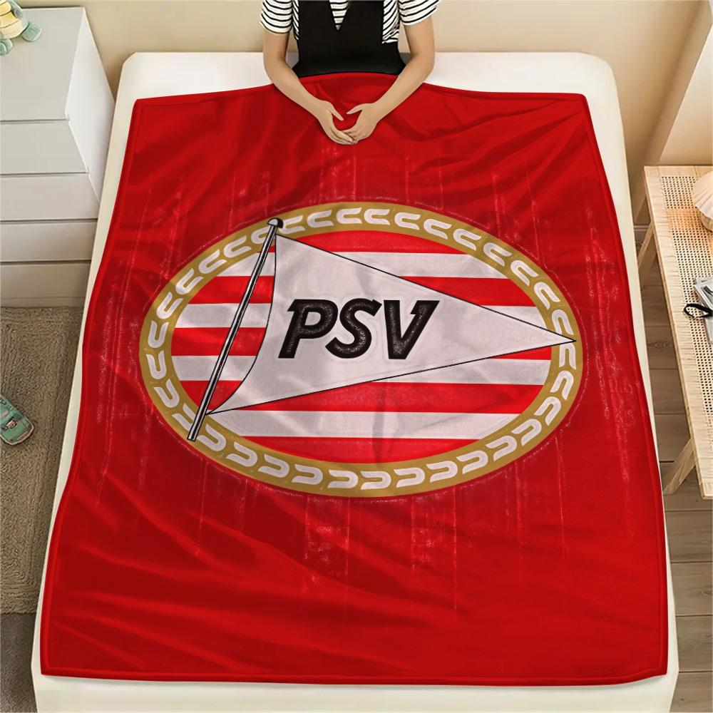 Manta de Franela con Estampado PSV Eindhoven, Alta Calidad, Cómoda para Todas las Estaciones, Decoración del Hogar, Calidez y Confort