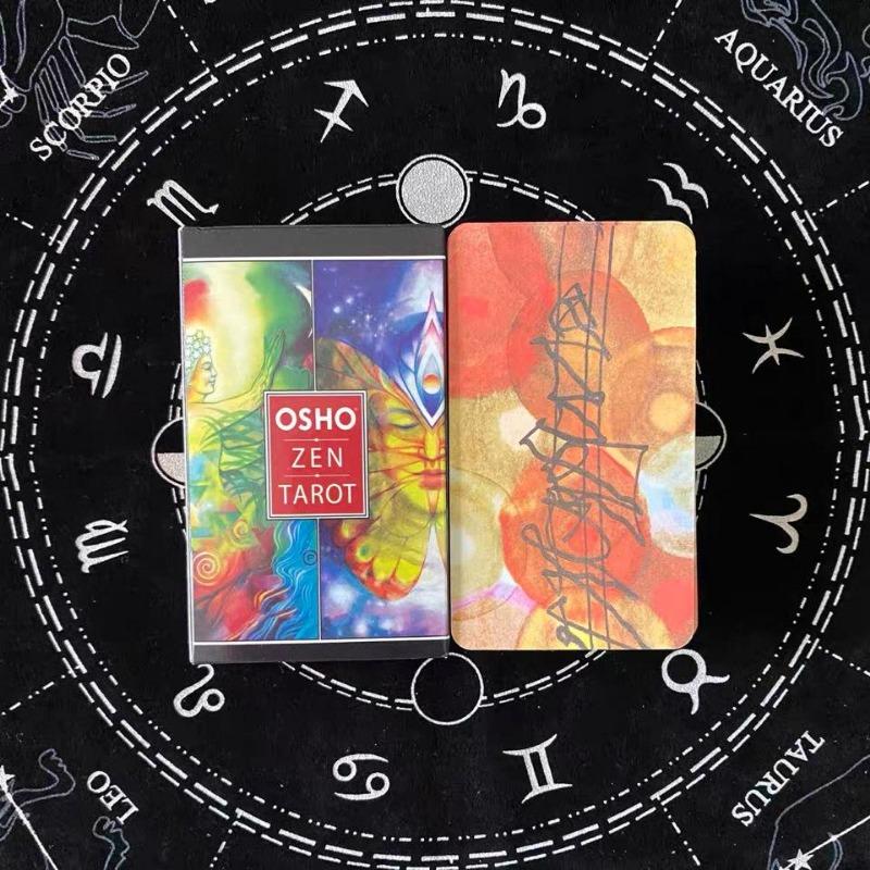 1 Box Osho Zen Tarot Card Reasoning Tarot Card Board Game Card, A 78 Deck English Visions Divination Edition Board Playing Game
