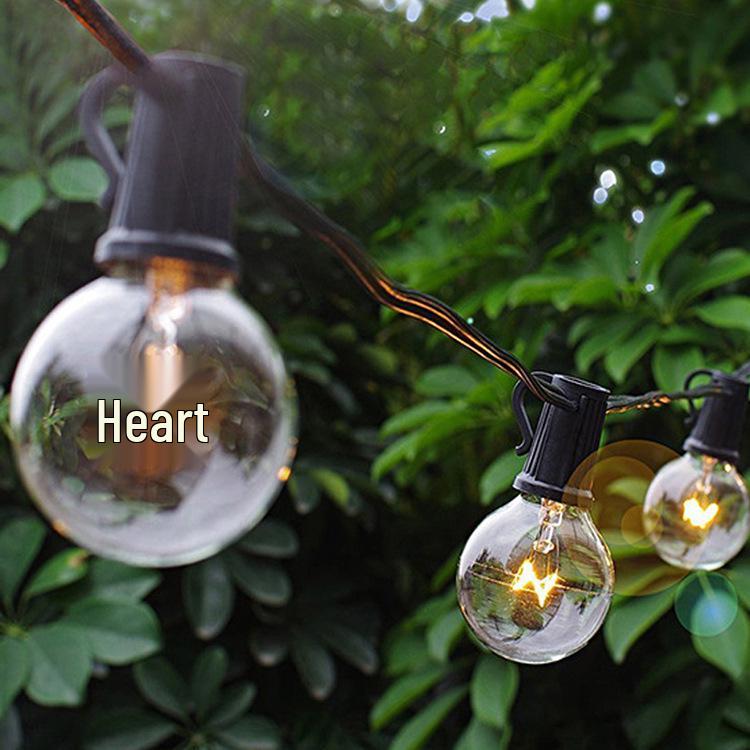G40 Tungsten Filament Bulb, E12 220V, European Standard, Waterproof Outdoor Glass Incandescent Spare Bulb for Atmosphere Lighting.