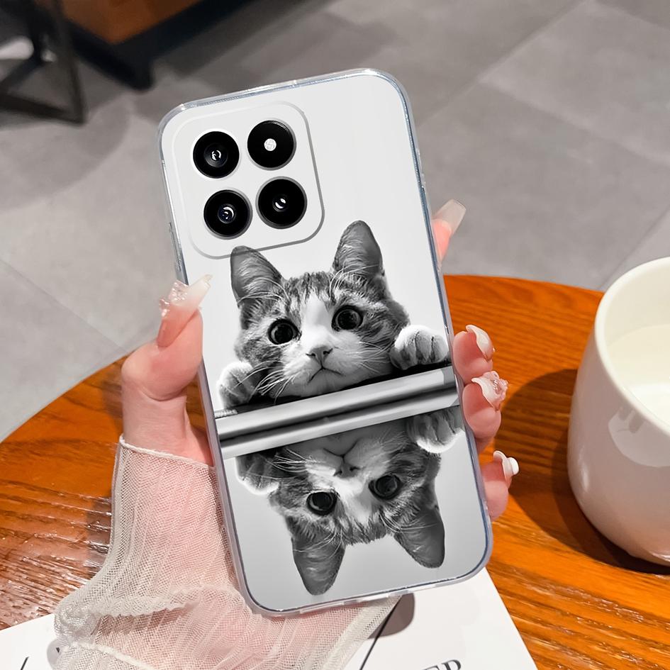 Phone Case Cover For Xiaomi Poco X6 F5 14 Pro C50 C51 Capa Fruit Pattern High Quality TPU Soft Silicone Shockproof Transparent Bumper For Xiaomi Shell