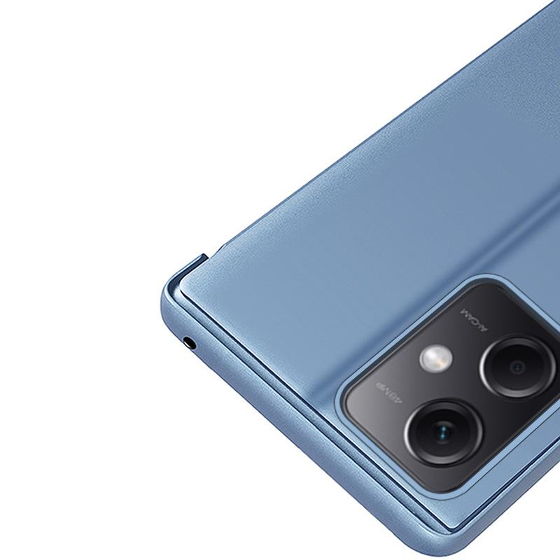 For Xiaomi Poco X5 Pro 5G/Redmi Note 12 Pro Speed 5G/Note 12 Pro 5G View Window PU Leather Phone Case Electroplating Mirror Surface Stand Cover