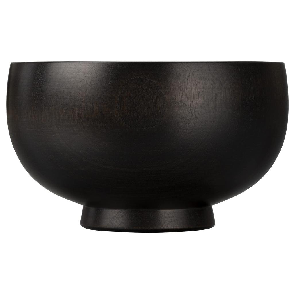 Yamanaka Lacquerware Shirasagi Woodwork Soup Shirasagi Cherry Blossom Jet Made In Japan Bowl, Bowl, Small, Approx. 10cm, Design, Black,