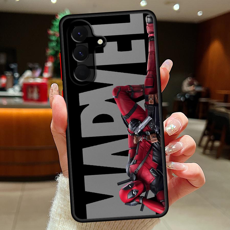 Case for Samsung Galaxy A52S A72 A54 A56 A55 A35 A17 A52 A73 A33 A34 A36 A53 A16 A15 A14 A23 Phone Cover Marvel Deadpool