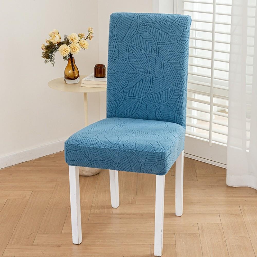 Elastic Stretch Dining Chair Cover Long Jacquard Chair Cushion Cover Waterproof Seat Covers Chair Protectors