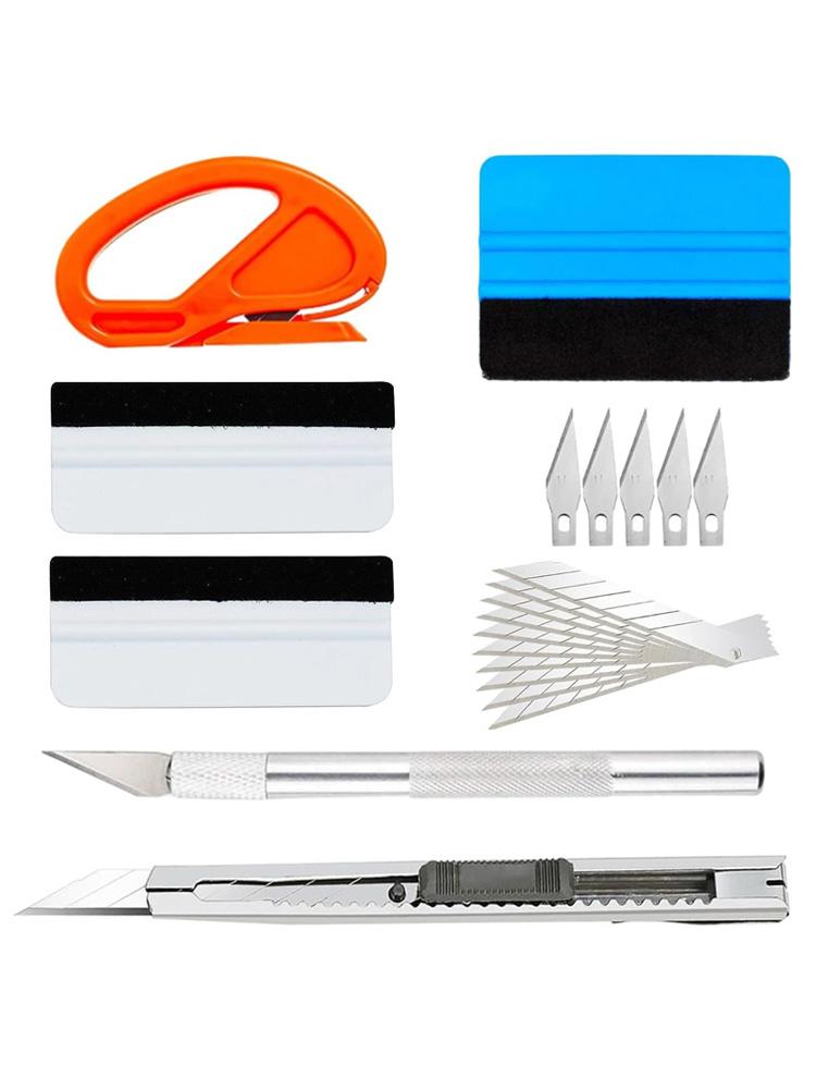 Car Vinyl Wrap Window Film Tint Application Kit with Squeegee for Wrapping Wallpaper Craft Car Accessories