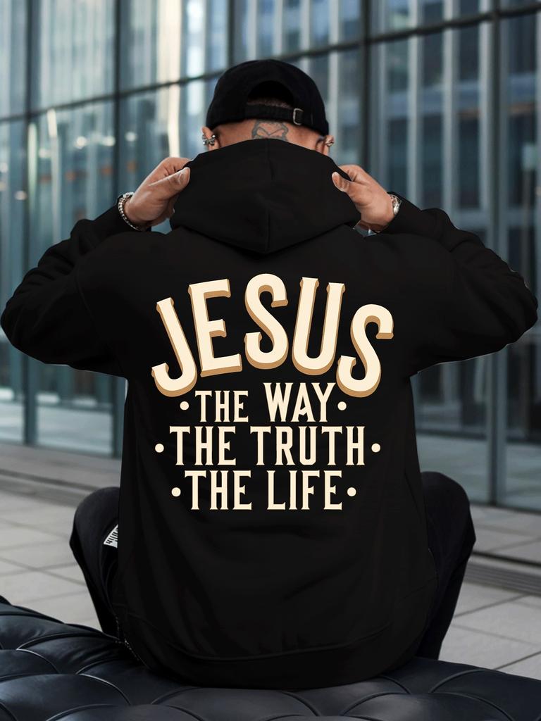 Graphic Men's Hoodie New Cool Street Style Printed Sweatshirt On the Back Free Style Tops for Autu
