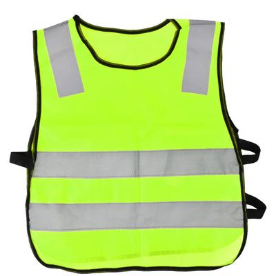 Hohe Sichtbarkeit Kinder Kid Reflektierende Verkehrssicherheitsweste Nacht Walking(Leuchtendes Grün)