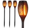 Solar LED Lamp Torch Flame Effect Fire X4