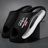 Lightweight EVA Slide Black and White Cartoon Design, Exposed Toes, Comfortable All Year Round, Casual Indoor/outdoor