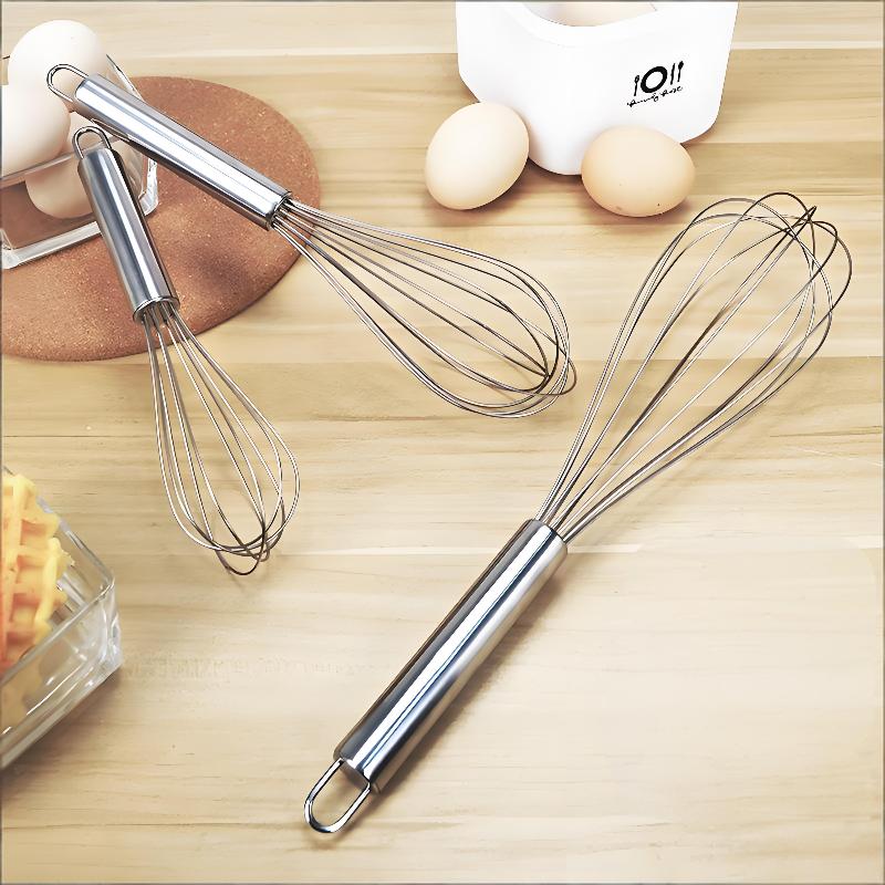 Stainless Steel Egg Beater, Kitchen Wire Ball Egg Beater, Milk Beater, Egg Mixer, Mixing Tool