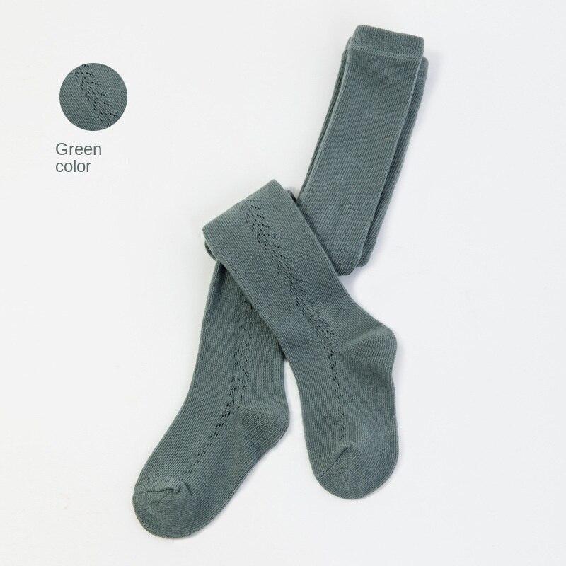 Španělsko Dívčí Punčocha Jaro Léto Upnuté Batole Dětské Duté Kojenecké Žebrované punčochové kalhoty Miminka Punčocháče