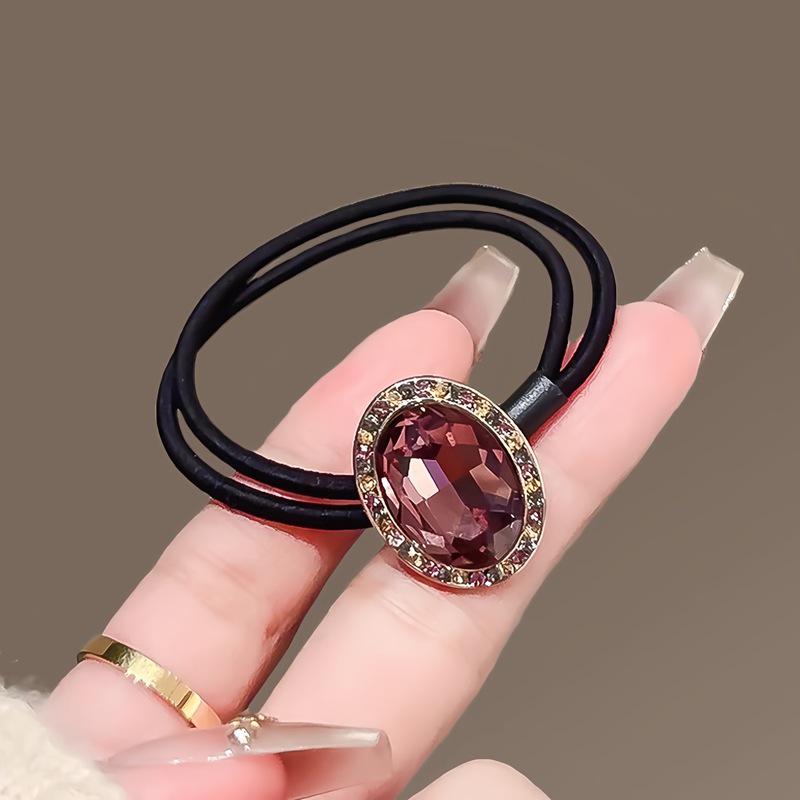 Coreean Retro Ochi de Pisică Stras Floare Elastic de Păr Bandă Elastică