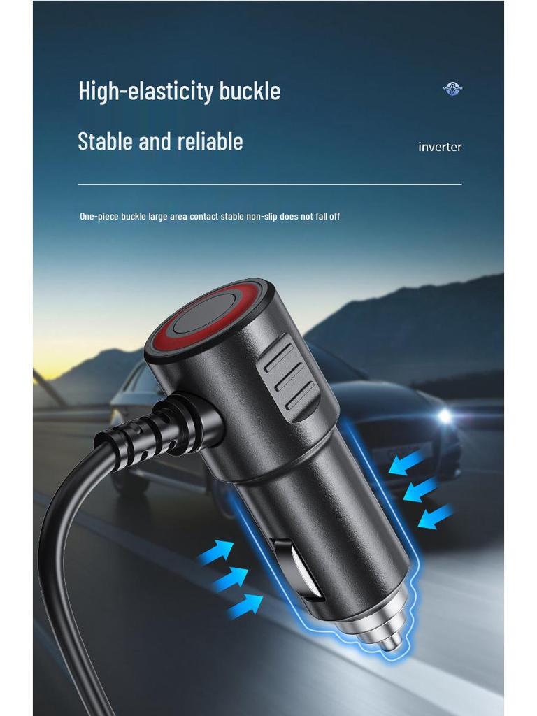 2025 Universal Car & Truck Cigarette Lighter Adapter with Voltage Display, 1 To 4 Ports, 12V/24V.