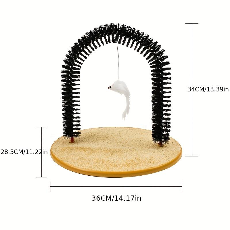 Arch Cat Scratcher with Loofah and Spring, Durable Cat Scratching Board with Toy for Scratching and Itching Relief