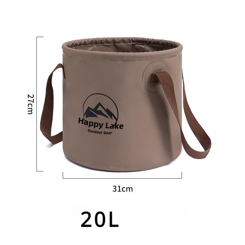 20L Outdoor Folding Bucket Waterproof Foldable Water Sink Bucket Travel Camping Water Bag Picnic Fishing Storage Box