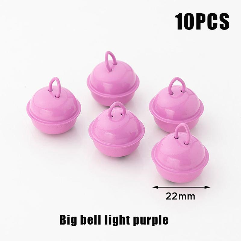 10 ks 22mm Barevné Malované Rolničky Kovové Kulaté Mini Zvonečky Ozdoby Dekor Přívěsky Na Vánoční DIY Řemesla