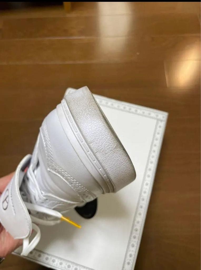 [USED] PEACEMINUSONE Leather Sneakers